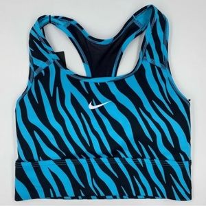 NIKE blue zebra sports bra
